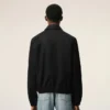 Giacca con zip Ami De Cœur in cotone nero Giacca con zip Ami De Cœur in cotone nero