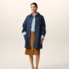 Giacca da lavoro Ami Paris Heritage Label in cotone blu Giacca da lavoro Ami Paris Heritage Label in cotone blu
