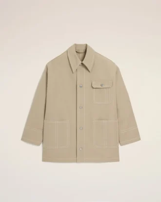 Giacca da lavoro in cotone beige