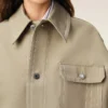Giacca da lavoro in cotone beige Giacca da lavoro in cotone beige