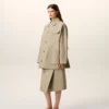 Giacca da lavoro in cotone beige Giacca da lavoro in cotone beige