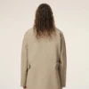 Giacca da lavoro in cotone beige Giacca da lavoro in cotone beige