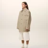 Giacca da lavoro in cotone beige Giacca da lavoro in cotone beige