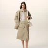 Giacca da lavoro in cotone beige Giacca da lavoro in cotone beige