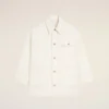 Giacca da lavoro in cotone bianco Giacca da lavoro in cotone bianco