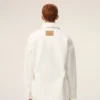 Giacca da lavoro in cotone bianco Giacca da lavoro in cotone bianco