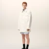 Giacca da lavoro in cotone bianco Giacca da lavoro in cotone bianco