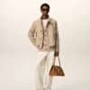 Giacca Harrington in lana vergine beige Giacca Harrington in lana vergine beige