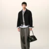 Giacca Harrington in lana vergine nera Giacca Harrington in lana vergine nera