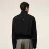 Giacca Harrington in lana vergine nera Giacca Harrington in lana vergine nera