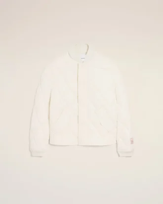 Giacca imbottita in nylon bianco