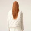 Giacca imbottita in nylon bianco Giacca imbottita in nylon bianco