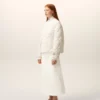 Giacca imbottita in nylon bianco Giacca imbottita in nylon bianco