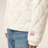 Giacca imbottita in nylon bianco Giacca imbottita in nylon bianco