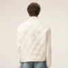 Giacca imbottita in nylon bianco Giacca imbottita in nylon bianco
