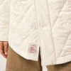 Giacca imbottita in nylon bianco con bottoni Giacca imbottita in nylon bianco con bottoni