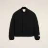 Giacca imbottita in nylon nero Giacca imbottita in nylon nero