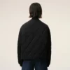 Giacca imbottita in nylon nero Giacca imbottita in nylon nero