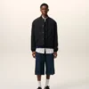 Giacca imbottita in nylon nero Giacca imbottita in nylon nero