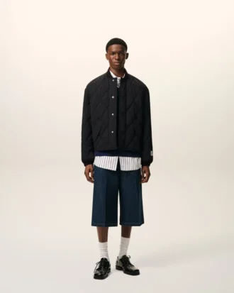 Giacca imbottita in nylon nero