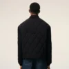 Giacca imbottita in nylon nero Giacca imbottita in nylon nero