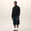 Giacca imbottita in nylon nero Giacca imbottita in nylon nero