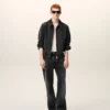 Giacca nera in cotone Tonal Ami de Coeur con zip Giacca nera in cotone Tonal Ami de Coeur con zip
