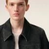 Giacca nera in cotone Tonal Ami de Coeur con zip Giacca nera in cotone Tonal Ami de Coeur con zip
