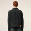 Giacca nera in cotone Tonal Ami de Coeur con zip Giacca nera in cotone Tonal Ami de Coeur con zip