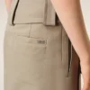 Gonna a portafoglio in cotone beige Gonna a portafoglio in cotone beige