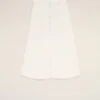 Gonna lunga a trapezio in cotone bianco Gonna lunga a trapezio in cotone bianco