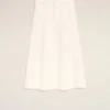Gonna lunga in cotone bianco