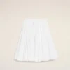 Gonna midi Corolla in cotone bianco Gonna midi Corolla in cotone bianco