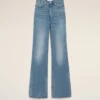 Jeans a zampa in cotone blu Jeans a zampa in cotone blu