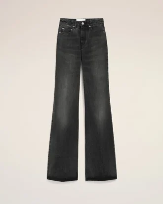 Jeans a zampa in cotone nero