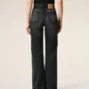 Jeans a zampa in cotone nero Jeans a zampa in cotone nero