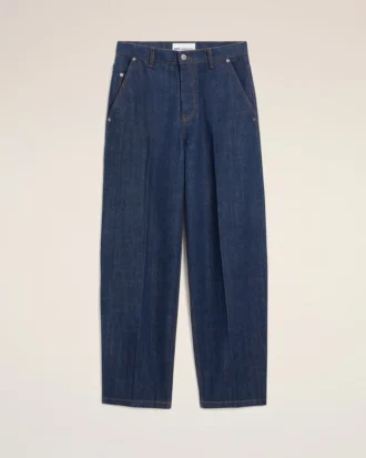 jeans blu in cotone dal taglio a palloncino 1 330x413 - Jeans blu in cotone dal taglio a palloncino