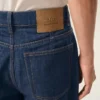 Jeans blu in cotone dal taglio a palloncino Jeans blu in cotone dal taglio a palloncino