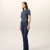 Jeans bootcut in cotone blu Jeans bootcut in cotone blu
