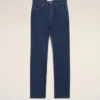 Jeans in cotone blu dal taglio classico Jeans in cotone blu dal taglio classico