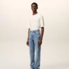 Jeans in cotone blu dal taglio classico Jeans in cotone blu dal taglio classico