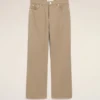 Jeans larghi in cotone beige Jeans larghi in cotone beige