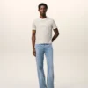 Jeans larghi in cotone blu Jeans larghi in cotone blu