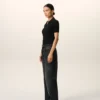 Jeans larghi in cotone nero Jeans larghi in cotone nero