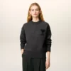 Maglia Ami de Coeur a girocollo in lana grigia Maglia Ami de Coeur a girocollo in lana grigia