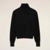 Maglia Ami de Coeur con collo alto in lana nera Maglia Ami de Coeur con collo alto in lana nera