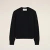 Maglia girocollo Ami de Coeur in lana nera Maglia girocollo Ami de Coeur in lana nera