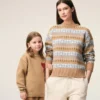 Maglione Ami de Coeur a girocollo in lana marrone Maglione Ami de Coeur a girocollo in lana marrone
