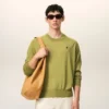 Maglione Ami de Coeur verde in lana a girocollo