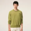 Maglione Ami de Coeur verde in lana a girocollo